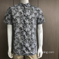 Male TC print short sleeve shirt in summer